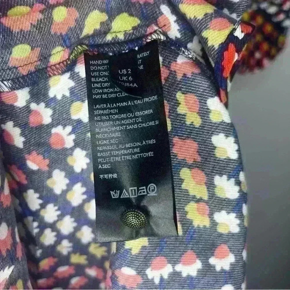 Anthropologie Maeve Melody Floral Print Dress Size 2 - Picture 7 of 9